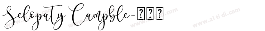 Selopaty Campble字体转换